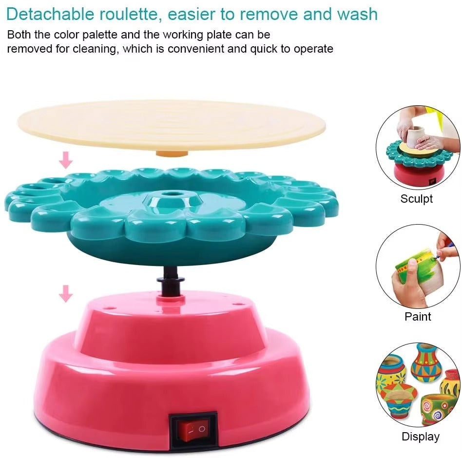 DIY SUNFLOWER POTTERY MACHINE
