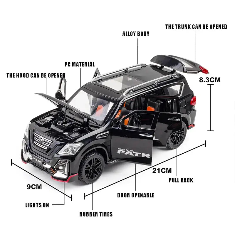 NISSAN PATROL MINIATURE OFF-ROAD ALLOY DIECAST MODEL