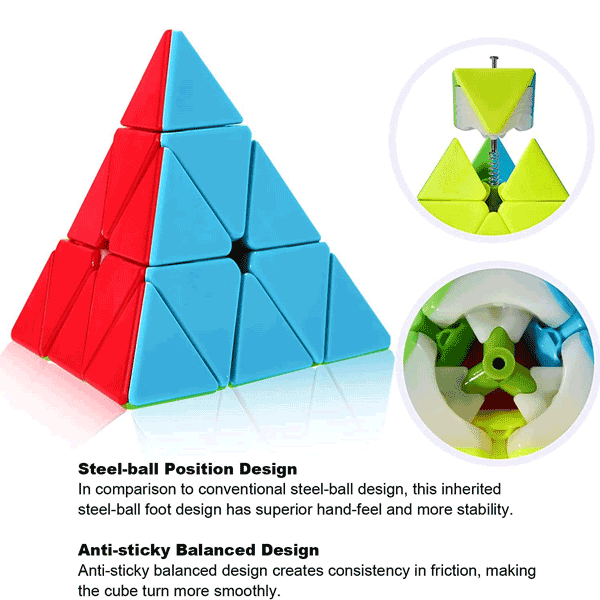 PYRAMID 3X3 PROFESSIONAL 3D SPEED MAGIC CUBE