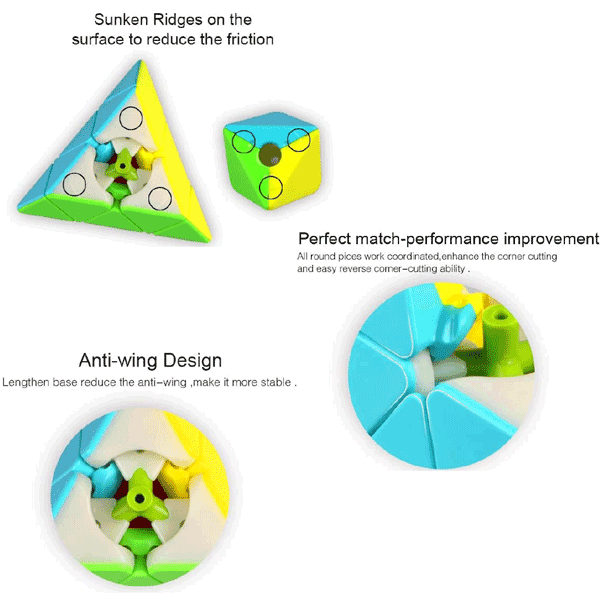 PYRAMID 3X3 PROFESSIONAL 3D SPEED MAGIC CUBE