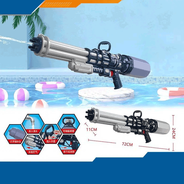 KIDS POWER BIG WATER GUN WITH TANK