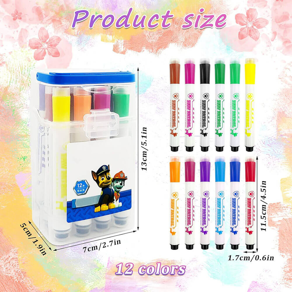 12 DRAWING MARKER & STAMPS