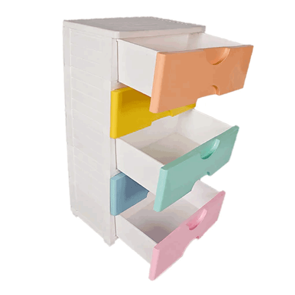 KIDS & BABIES STORAGE HOME BOX - 5 DRAWERS - MULTI