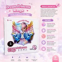 Thumbnail for DREAM PRINCESS WINGS WITH SMOKE & REMOTE CHARGEABLE
