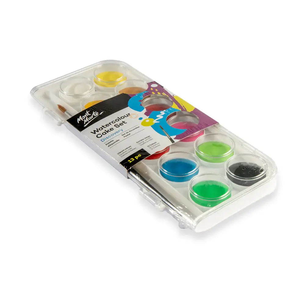 MONT MARTE WATERCOLOUR CAKE SET 13 PCS