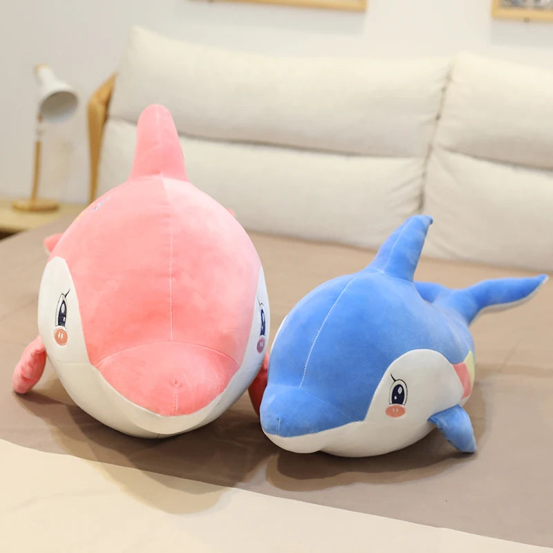 DOLPHIN PLUSH PILLOW SOFT TOY - 65 CM