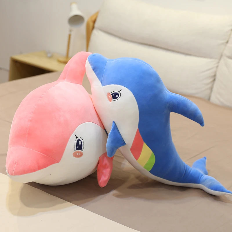 DOLPHIN PLUSH PILLOW SOFT TOY - 65 CM