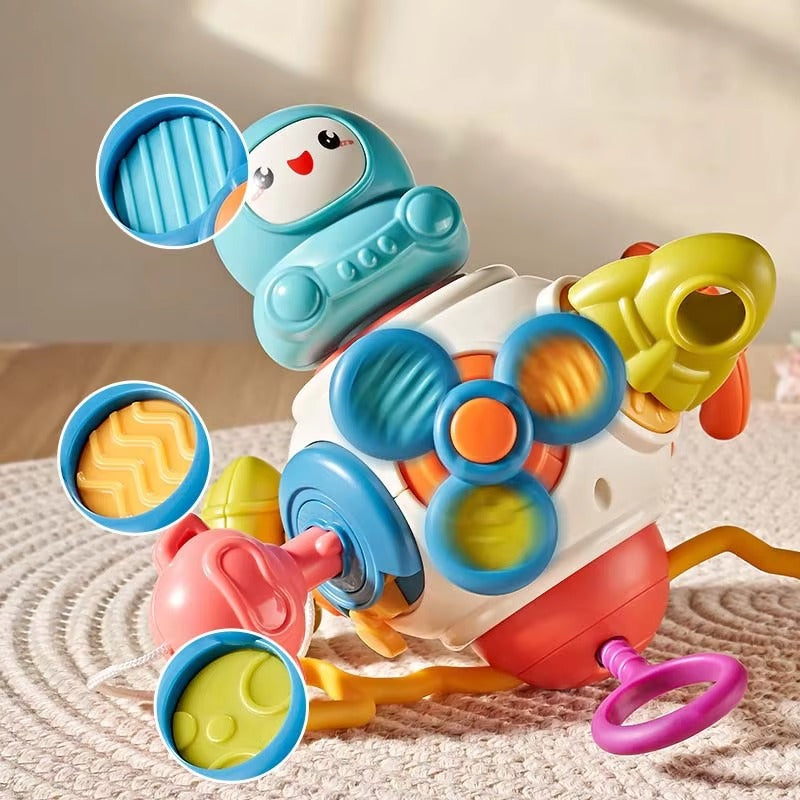 8 IN 1 BUSY BOARD CUBE MONTESSORI SENSORY TOY