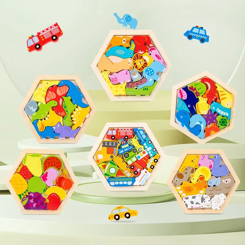 3D WOODEN PUZZLES GAMES