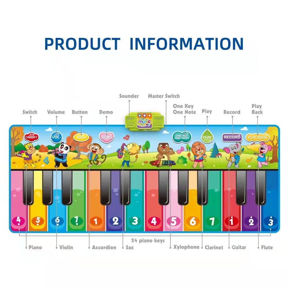 ELECTRONIC TOUCH AND LEARN CHILDREN’S MUSIC PIANO MAT