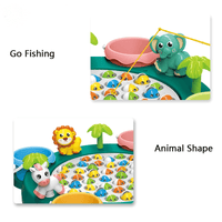 Thumbnail for GO FISHING ZOO GAME TABLE FOR KIDS - 4 PLAYERS