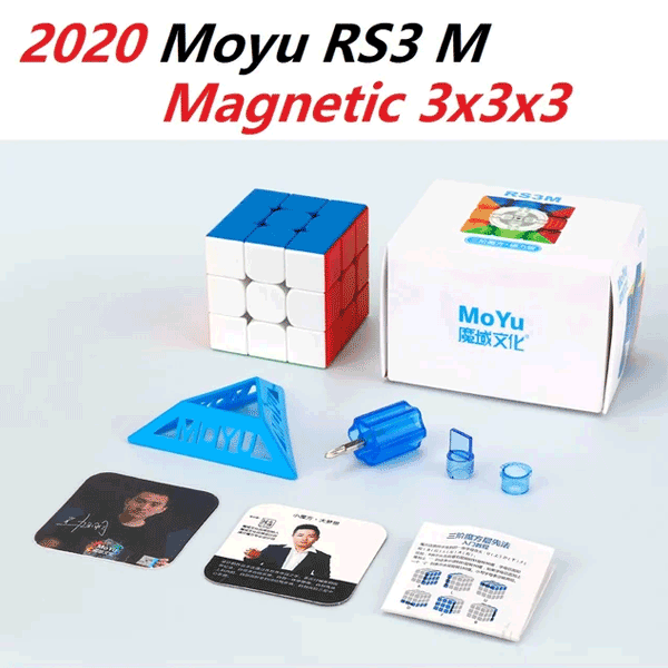 MOYU RS3M 2020 UV 3X3 MAGNETIC PROFESSIONAL SPEED MAGIC CUBE