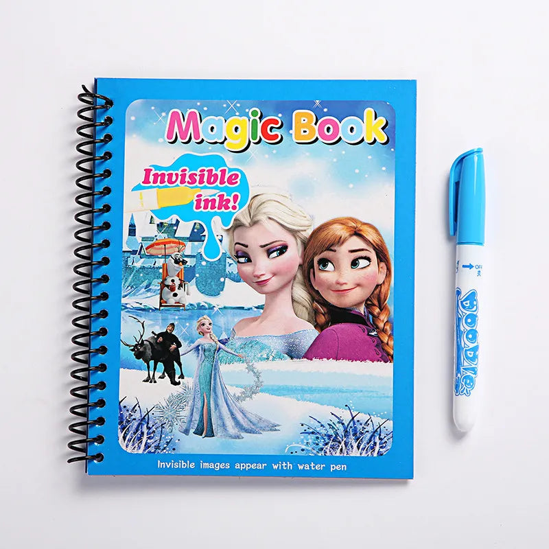 MAGIC BOOK WITH INVISIBLE INK WATER PEN