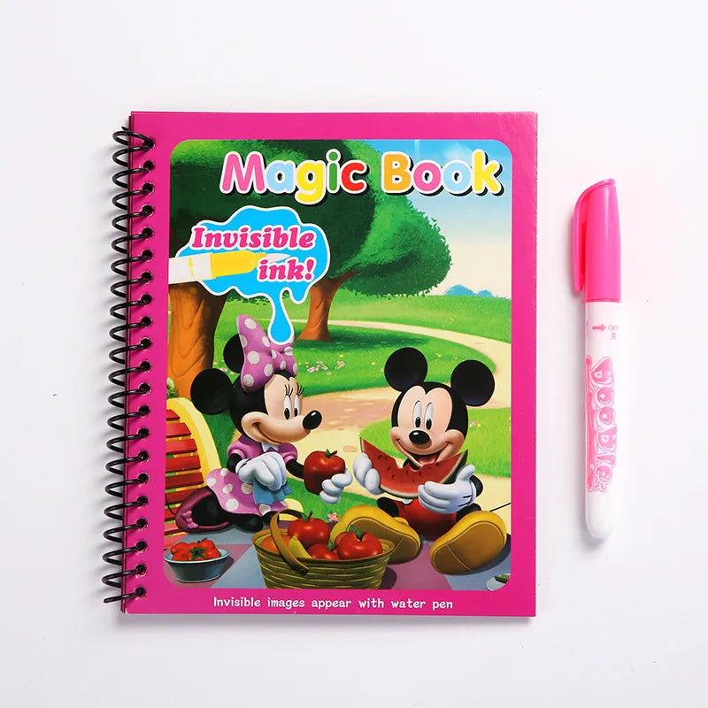 MAGIC BOOK WITH INVISIBLE INK WATER PEN