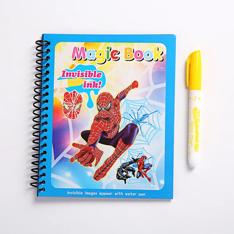 MAGIC BOOK WITH INVISIBLE INK WATER PEN