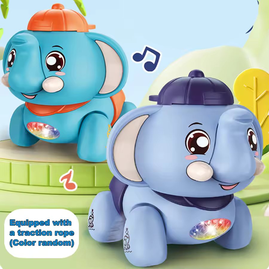 MUSICAL ELEPHANT CRAWLING TOY