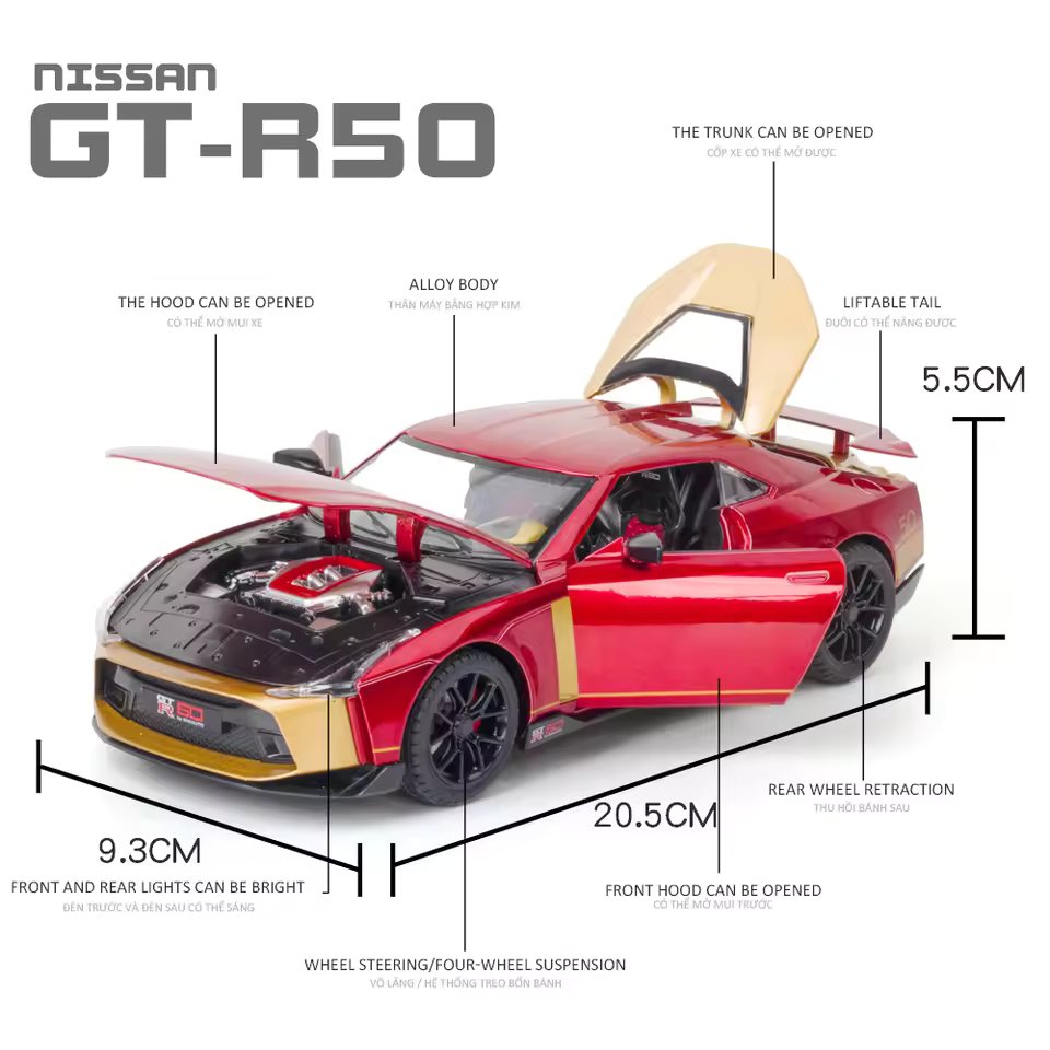 1:24 NISSAN GTR50 ALLOY DIECAST MODEL