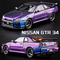 Thumbnail for 1:24 NISSAN SKYLINE ARES GTR R34 ALLOY DIECAST MODEL