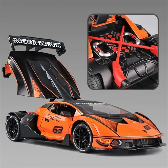 1:24 ESSENZA SVC12 RACING SUPERCAR DIECAST ALLOY MODEL