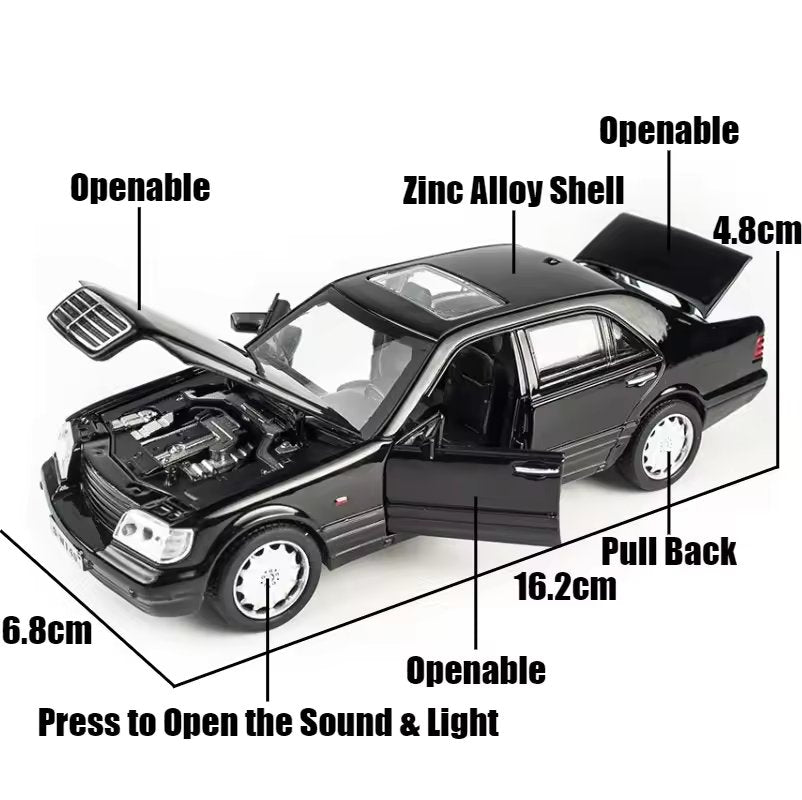 1:32 MERCEDES-BENZ S W140 ALLOY DIECAST MODEL