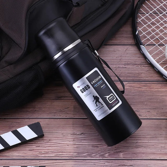 PORTABLE SPORTS VACUUM STAINLESS STEEL WATER BOTTLE