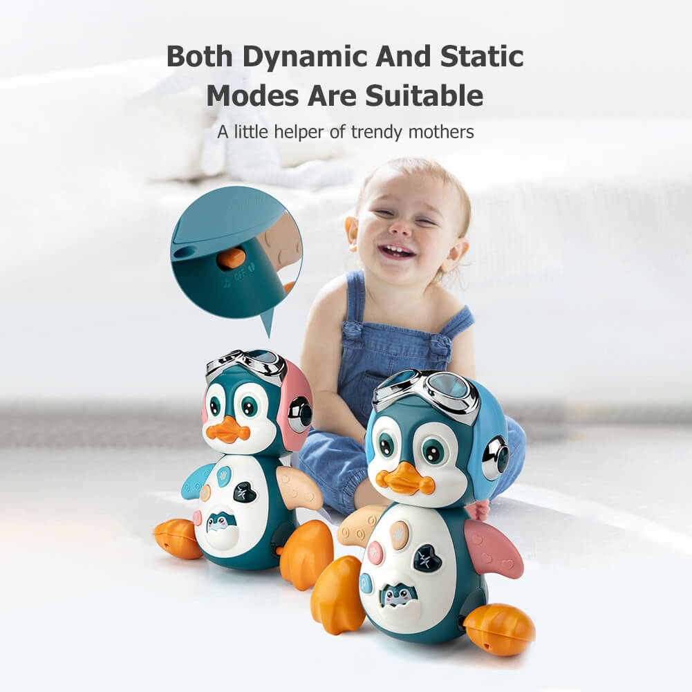 MUSICAL CRAWLING PENGUIN TOY