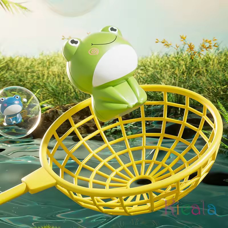 KIDS CATCHING FROG TURNTABLE BOUNCE CATCH GAME