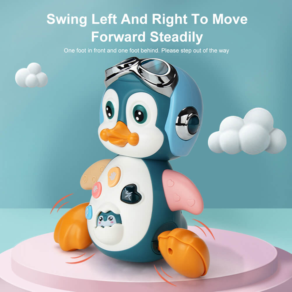 MUSICAL CRAWLING PENGUIN TOY