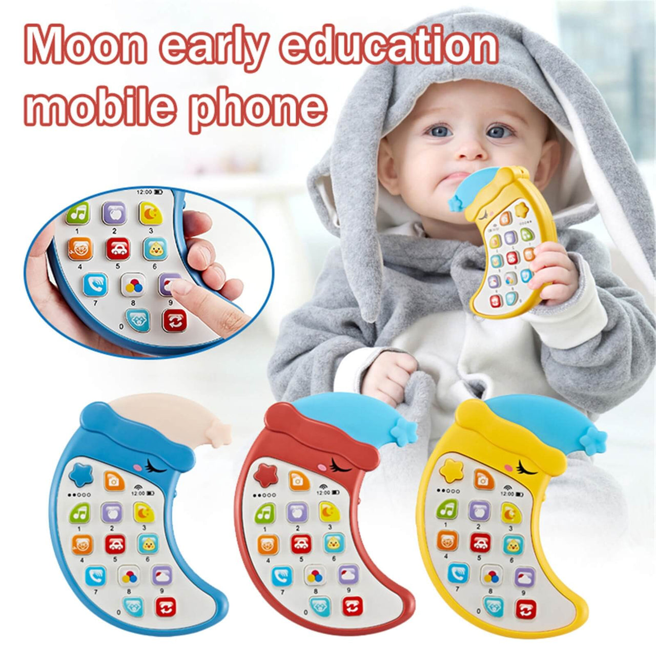 BABY EDUCATIONAL MOON PHONE TOY