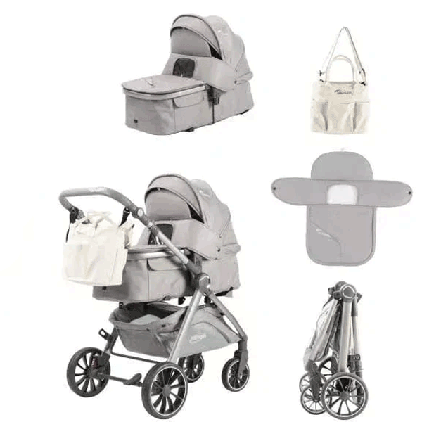 TEKNUM 2 IN 1 BABY STROLLER & CARRY BAG & COT