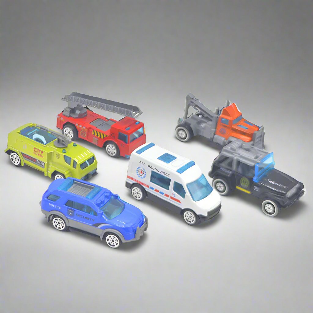 MINI ALLOY TEAM CAR SET - 6 PCS