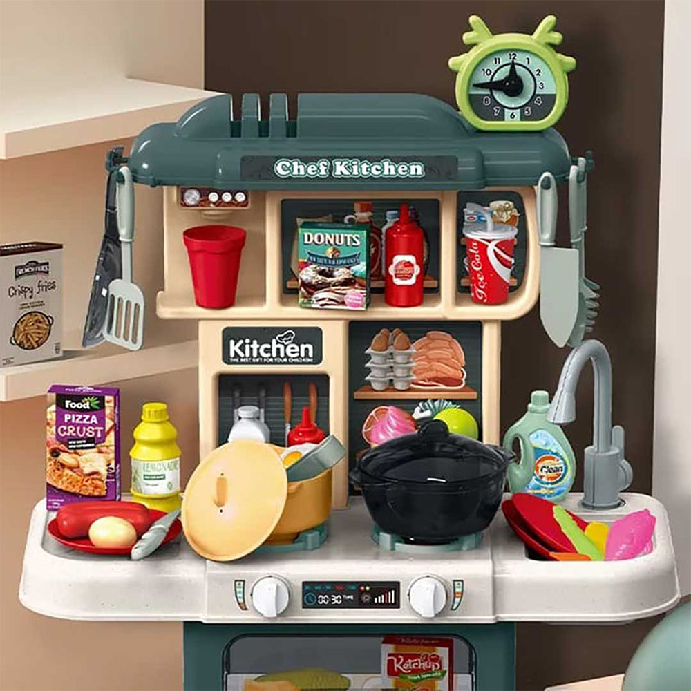 ROLE-PLAY KITCHEN COOKING PLAY SET - 64 PCS