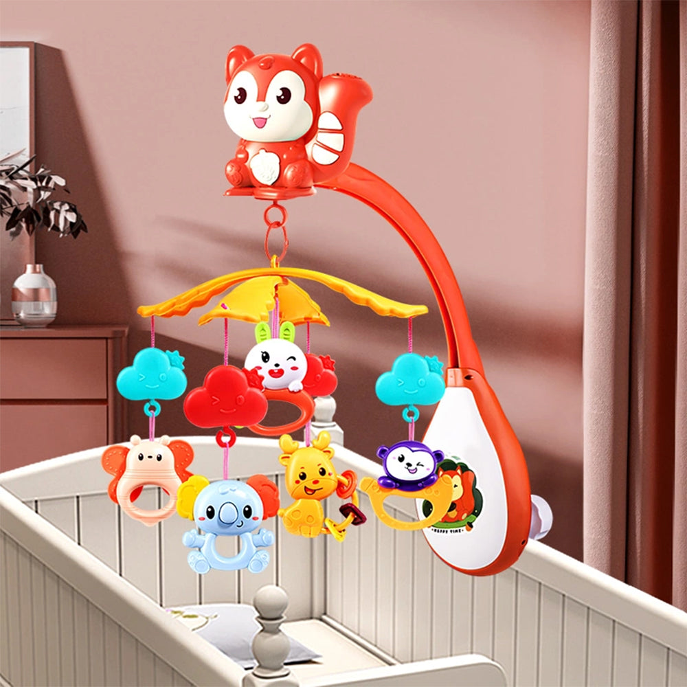 HANGING MUSICAL BABY RATLLE COT MOBILE