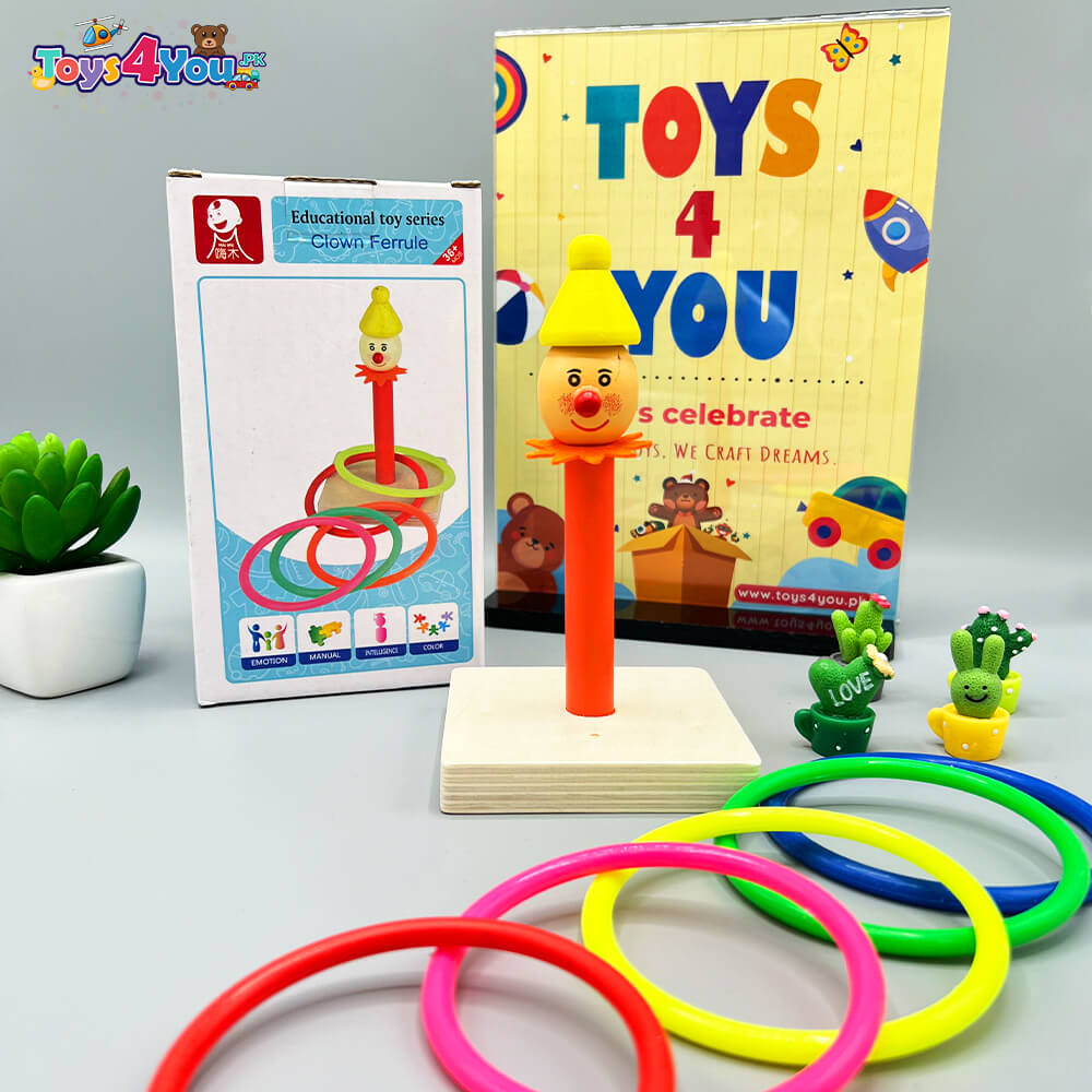 CLOWN FERRULE WOODEN EDUCATIONAL TOY