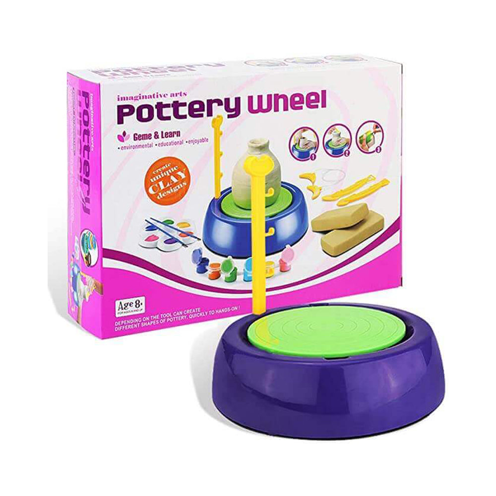 POTTERY WHEEL MACHINE CREATIVE CLAY ART CRAFT SET