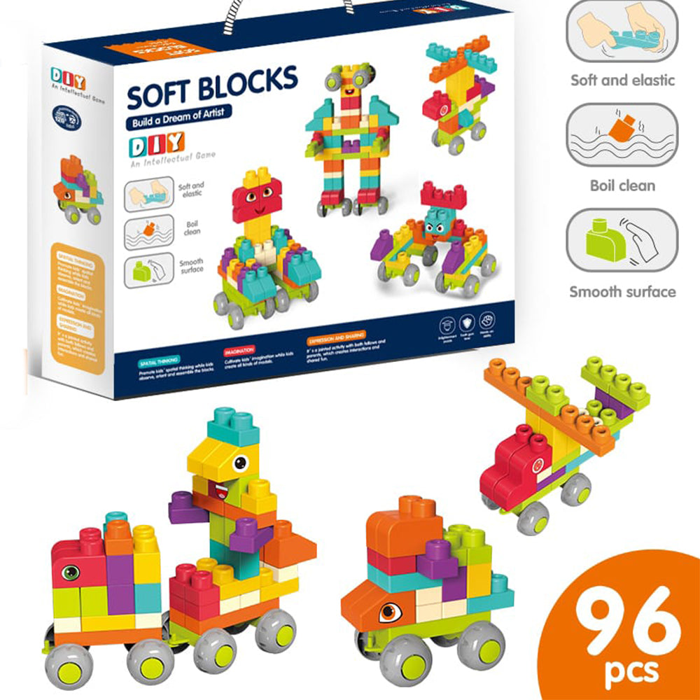 DIY SOFT BLOCKS TOY - 96PCS