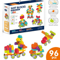 Thumbnail for DIY SOFT BLOCKS TOY - 96PCS