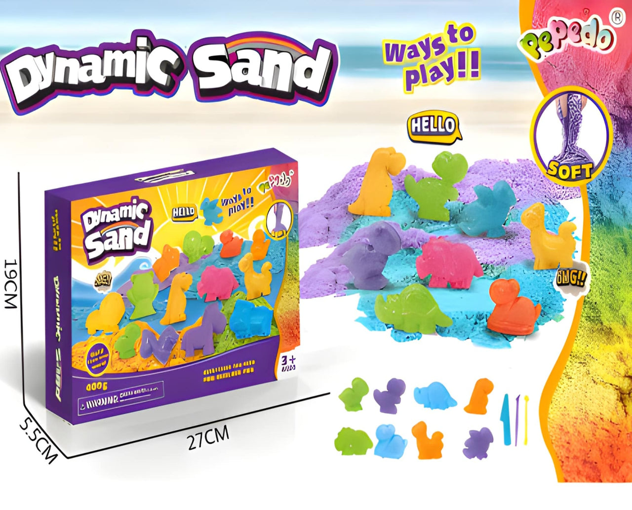 DYNAMIC MAGICAL SAND SET FOR KIDS