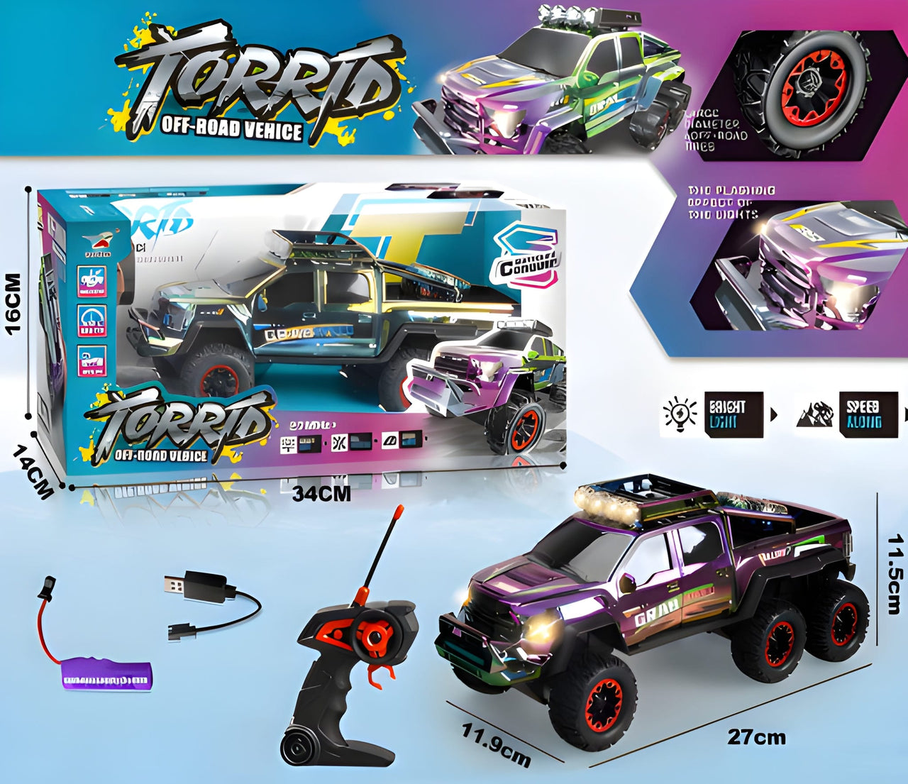 TORRID RC OFF ROAD CONQUEROR JEEP