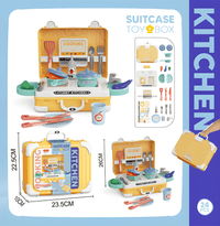 Thumbnail for KIDS KITCHEN SUITCASE TOY SET – 24 PIECE