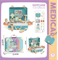 Thumbnail for KIDS MEDICAL SUITCASE TOY BOX – DOCTOR ROLE PLAY SET (19 PCS)
