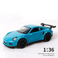 Thumbnail for 1:36 PORSCHE 911 DIE CAST ALLOY METAL PULL BACK CAR