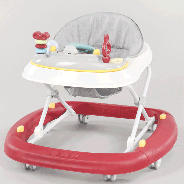 2 IN 1 BABY WALKER IN FIBER BASE WITH SWING