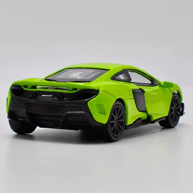 1:36 PULL BACK MCLAREN 675 LI DIECAST METAL ALLOY CAR