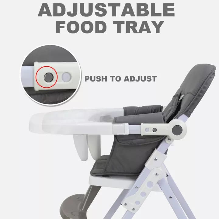 BABY HIGH & FOOD CHAIR FOLDABLE WITH ADJUSTABLE TRAY