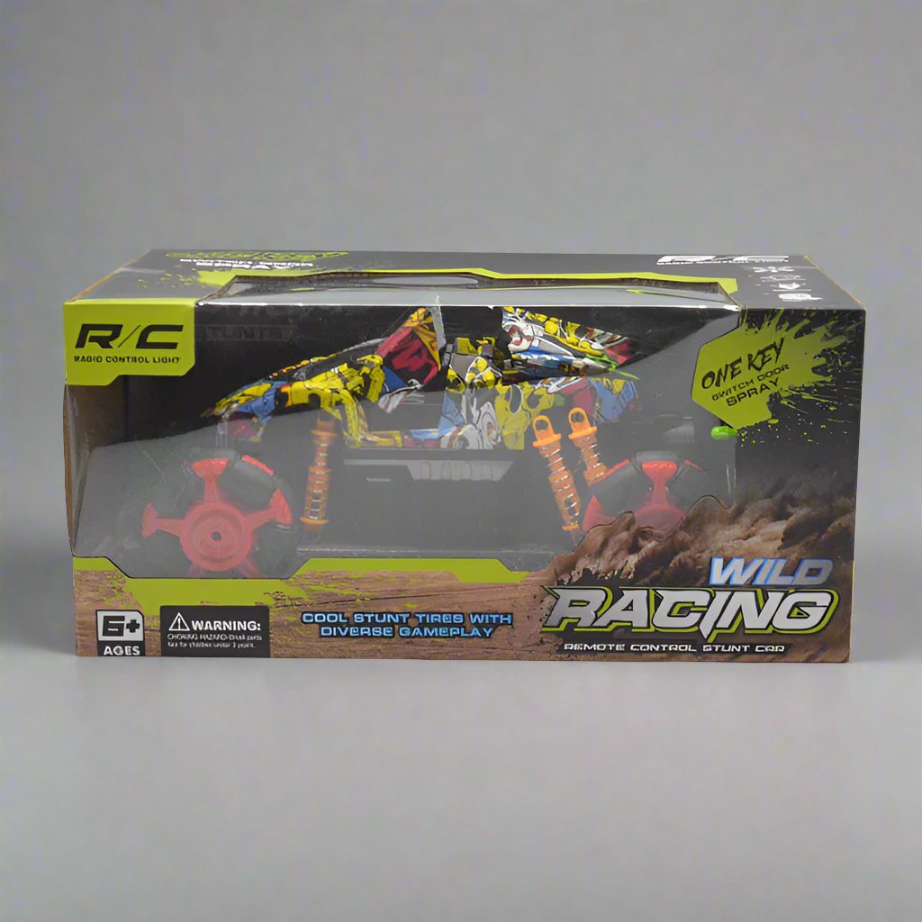 RECHARGEABLE RC SPRAY RACING COOL STUNT CAR WITH LIGHT