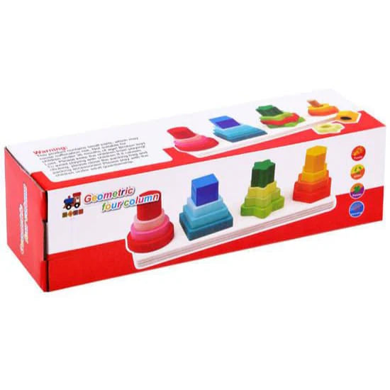 4 PCS - GEOMETRIC SHAPE SORTERS