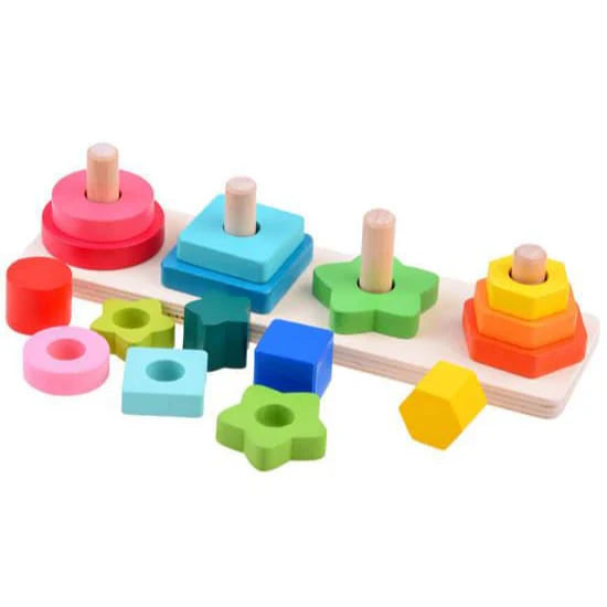 4 PCS - GEOMETRIC SHAPE SORTERS