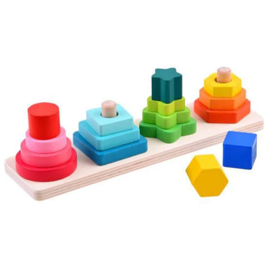 4 PCS - GEOMETRIC SHAPE SORTERS