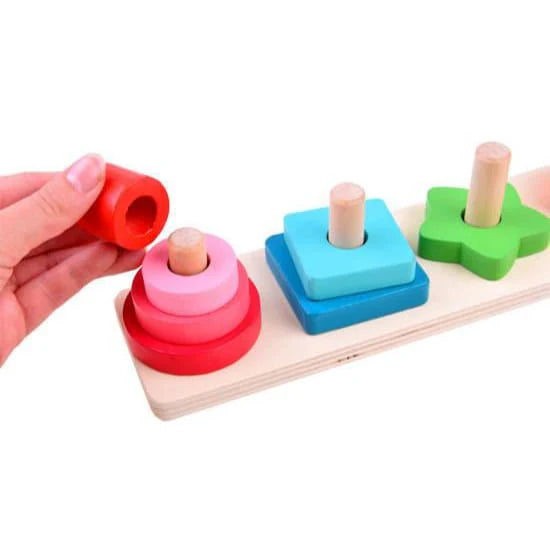 4 PCS - GEOMETRIC SHAPE SORTERS